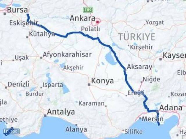 Bilecik Karataş Adana Arası Kaç Km - Yol Haritası
