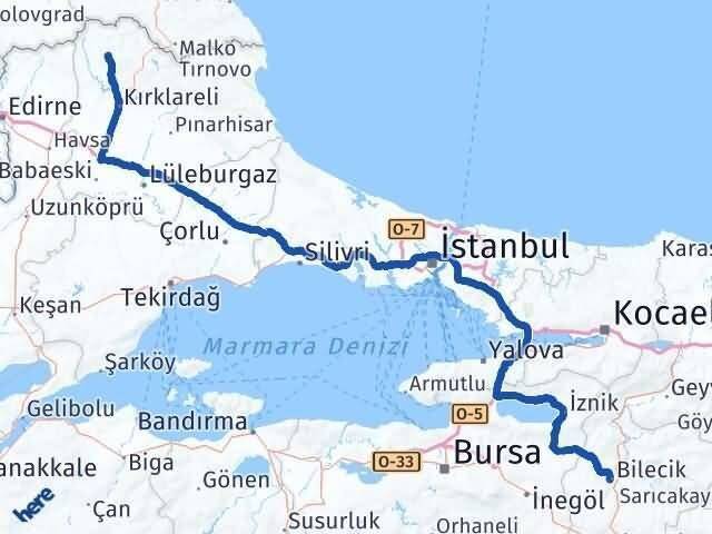 Bilecik Kofçaz Arası Kaç Km - Yol Tarifi