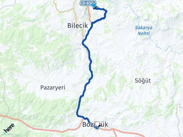 Kuyubaşı Bozüyük Otobüs Terminali Arası Kaç Km - Yol Tarifi