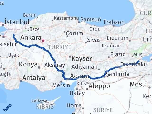 Bilecik Osmaneli Bitlis Arası Kaç Km - Yol Haritası