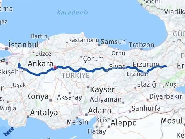 Bilecik Pasinler Erzurum Arası Kaç Km - Yol Haritası