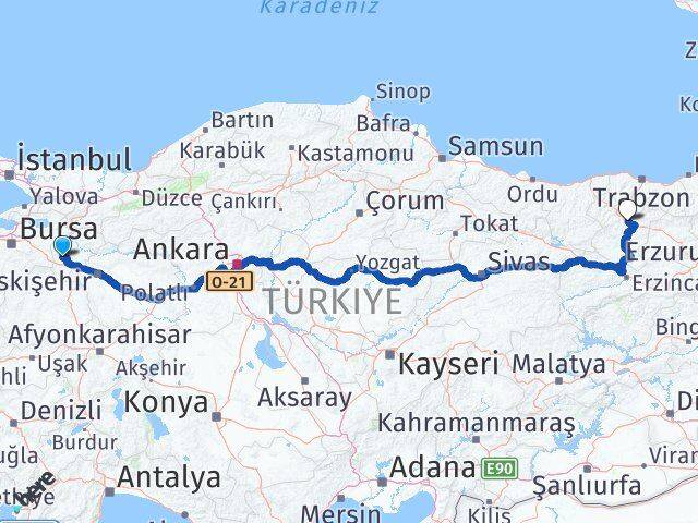 Bilecik Pazaryeri Gümüşhane Arası Kaç Km - Yol Haritası