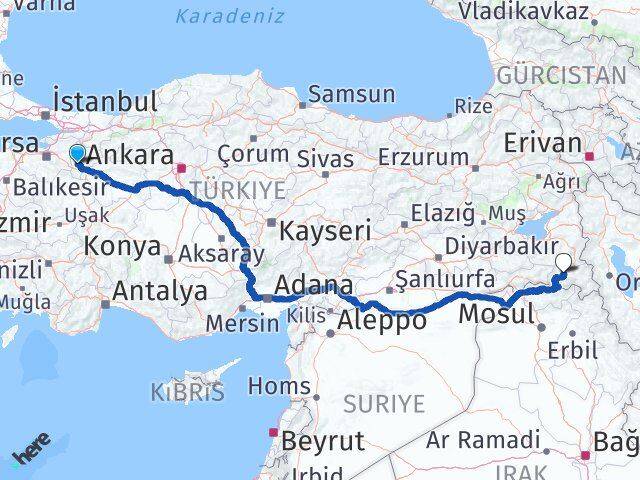 Bilecik Pazaryeri Hakkari Arası Kaç Km - Yol Haritası