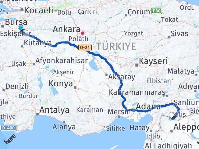 Bilecik Pazaryeri Kilis Arası Kaç Km - Yol Haritası