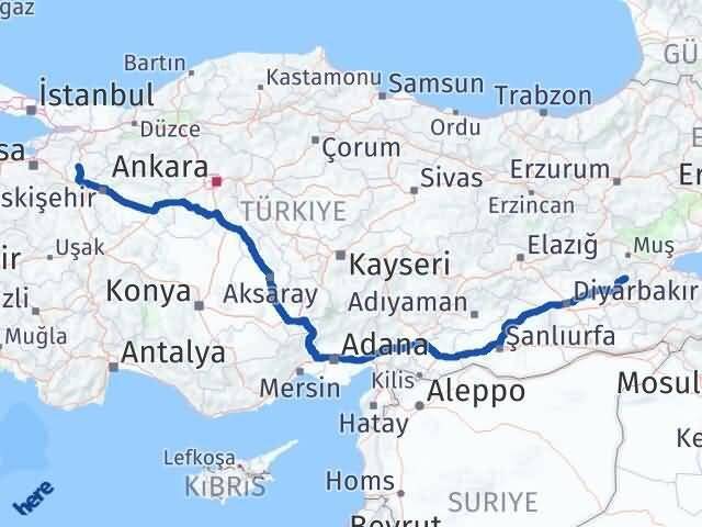 Bilecik Sason Batman Arası Kaç Km - Yol Haritası