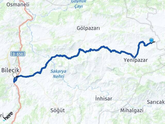 Aşağıboğaz Bilecik Tren Garı Arası Kaç Km - Yol Tarifi