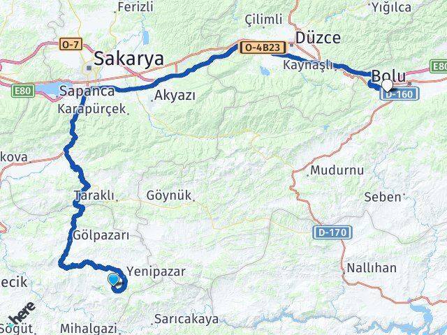 Dereköy Gölköy Arası Kaç Km - Yol Tarifi