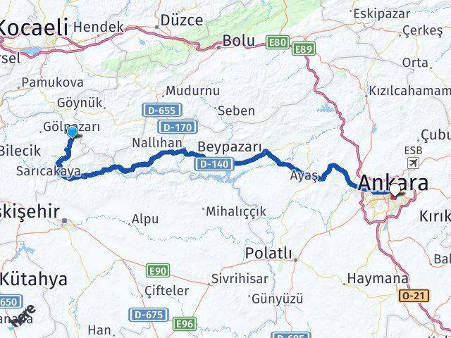 Katran Ankara Arası Kaç Km - Yol Tarifi