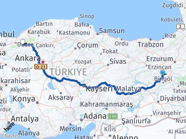 Adaklı Bolu Arası Kaç Km - Yol Tarifi