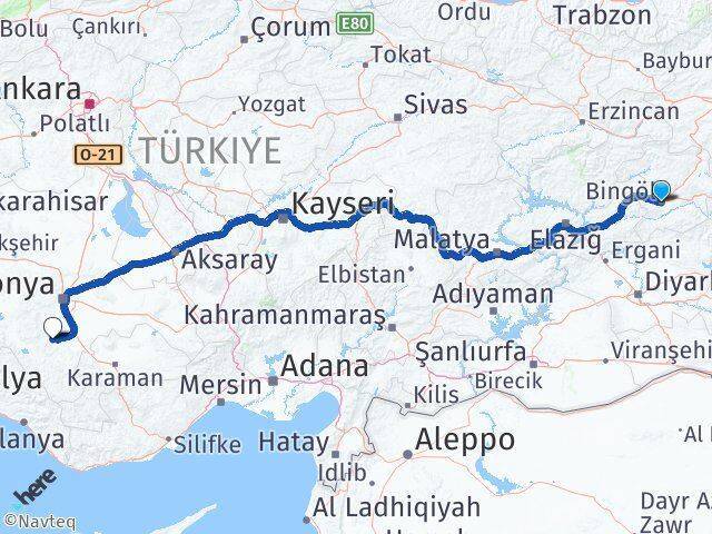 Bingöl Akören Arası Kaç Km - Yol Tarifi