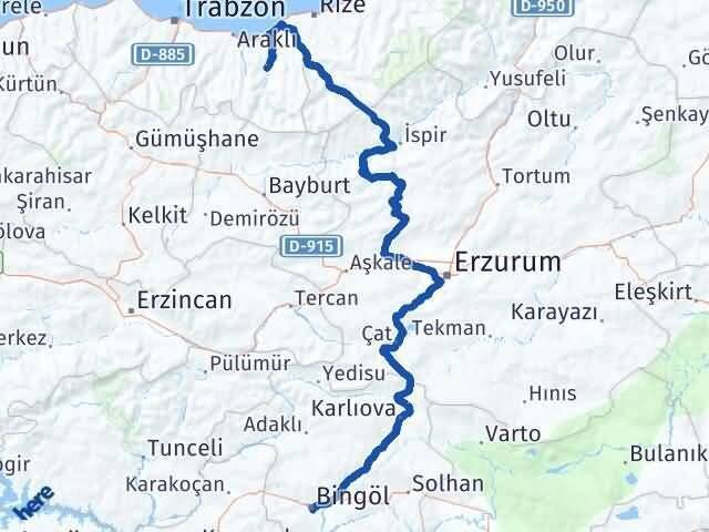 Bingöl Dernekpazarı Arası Kaç Km - Yol Tarifi