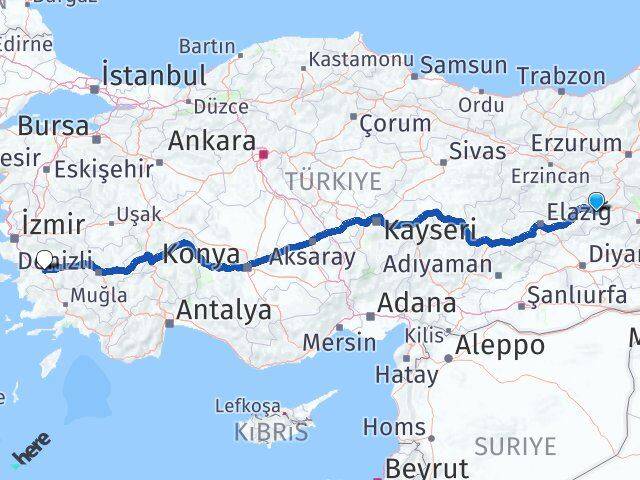 Bingöl Efeler Arası Kaç Km - Yol Tarifi