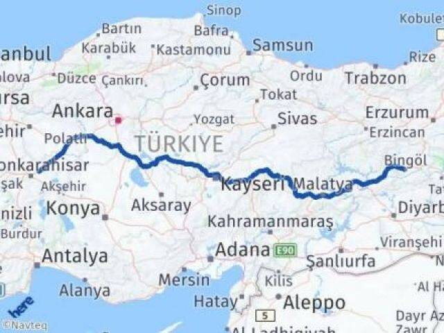 Bingöl İscehisar Afyonkarahisar Arası Kaç Km - Yol Haritası