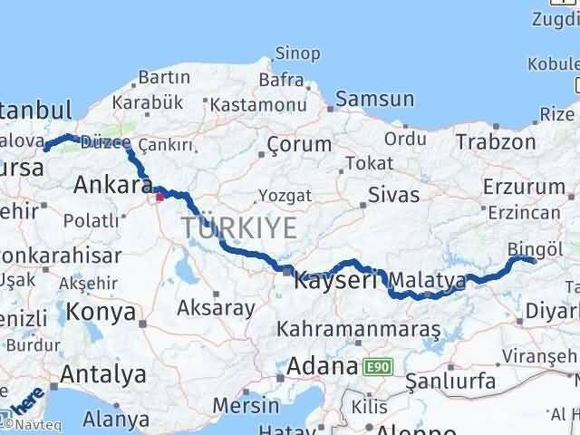 Bingöl Karapürçek Arası Kaç Km - Yol Tarifi