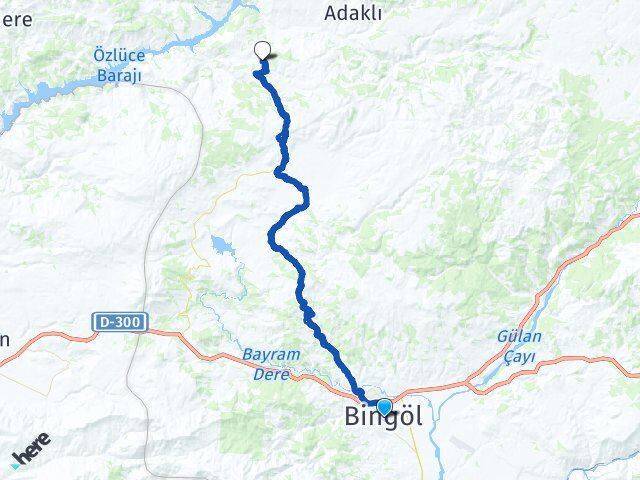 Bingöl Otogarı Hasbağlar Arası Kaç Km - Yol Tarifi