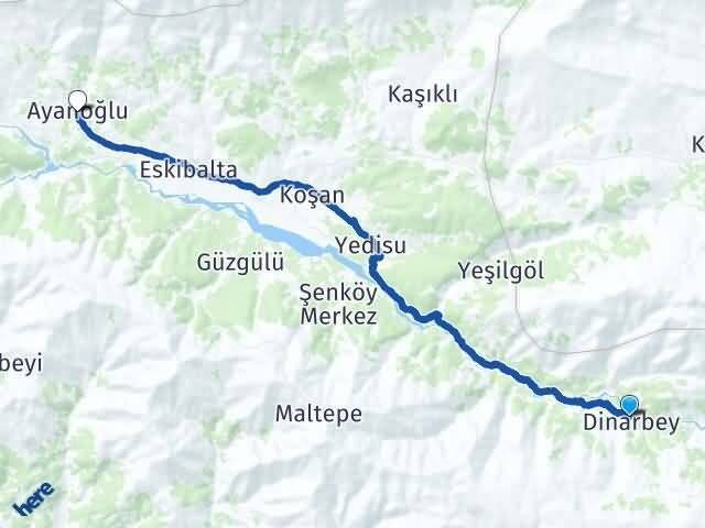 Dinarbey Ayanoğlu Arası Kaç Km - Yol Tarifi