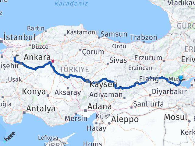 Bitlis Ahlat Bilecik Arası Kaç Km - Yol Haritası