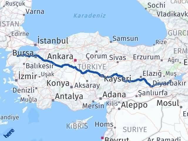 Bitlis Biga Çanakkale Arası Kaç Km - Yol Haritası