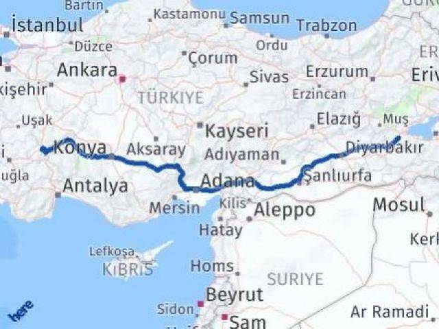 Bitlis Dinar Afyonkarahisar Arası Kaç Km - Yol Haritası