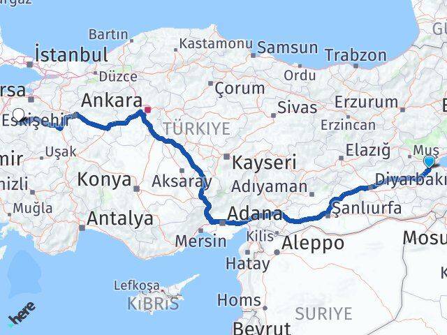 Bitlis Dursunbey Balıkesir Arası Kaç Km - Yol Haritası
