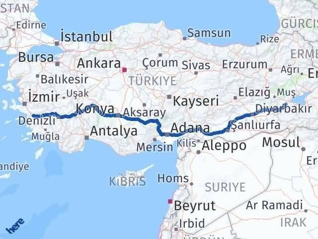 Bitlis Germencik Aydın Arası Kaç Km - Yol Haritası