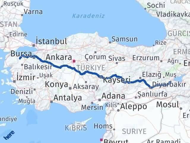 Bitlis Gönen Balıkesir Arası Kaç Km - Yol Haritası