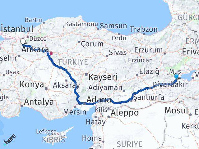 Bitlis Göynük Bolu Arası Kaç Km - Yol Haritası