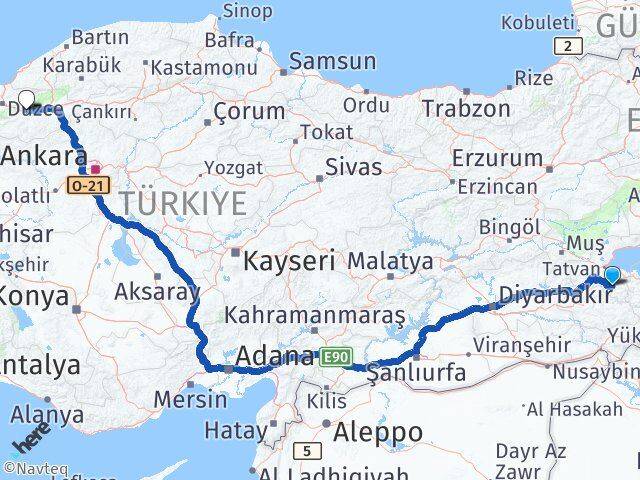 Bitlis Hizan Bolu Arası Kaç Km - Yol Haritası