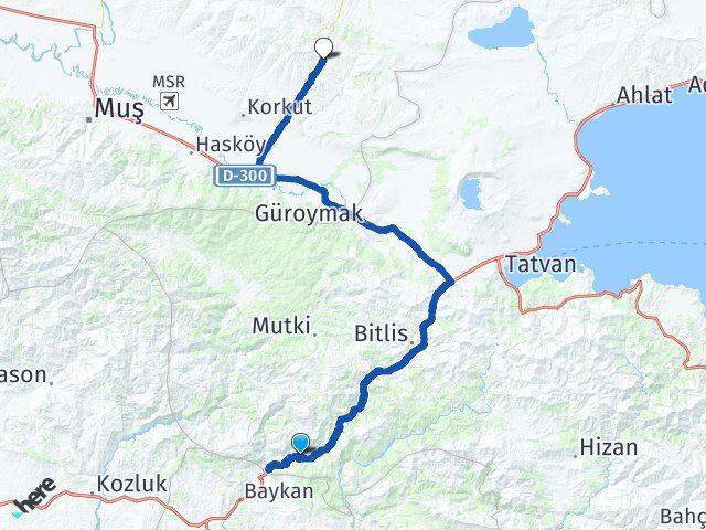 Narlıdere Korkut Arası Kaç Km - Yol Tarifi
