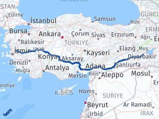 Bitlis Saruhanlı Manisa Arası Kaç Km - Yol Haritası