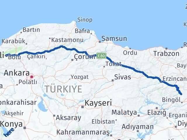 Bolu Adaklı Arası Kaç Km - Yol Tarifi