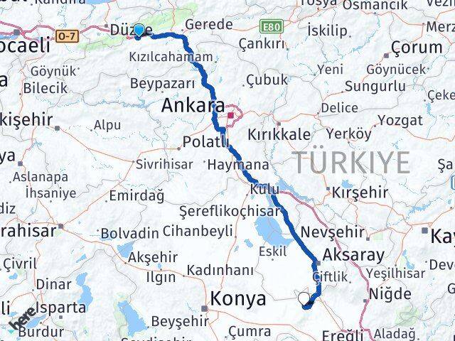 Bolu Emirgazi Arası Kaç Km - Yol Tarifi
