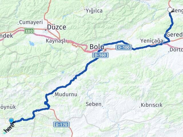 Dedeler Mengen Arası Kaç Km - Yol Tarifi