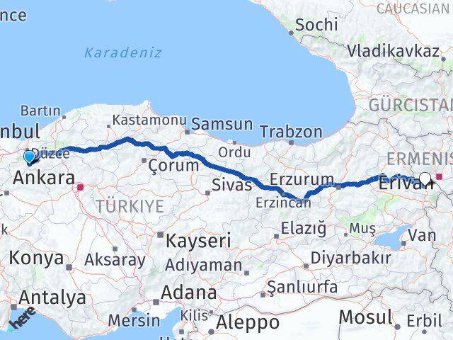 Bolu Mudurnu Iğdır Arası Kaç Km - Yol Haritası