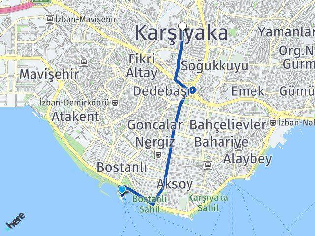 Bostanlı Vapur İskelesi Karşıyaka Arası Kaç Km - Yol Tarifi
