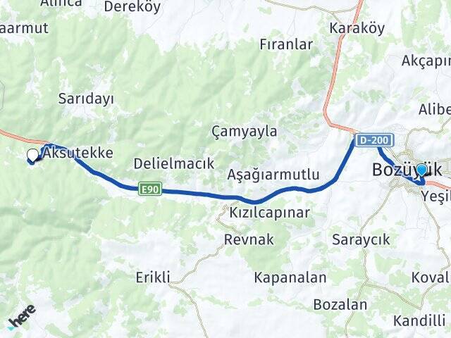Bozüyük Otobüs Terminali Kozpınar Arası Kaç Km - Yol Tarifi