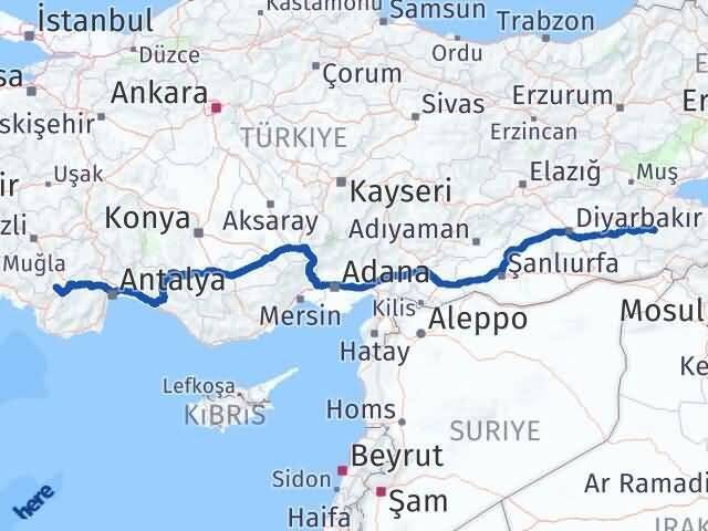 Burdur Altınyayla Siirt Arası Kaç Km - Yol Haritası