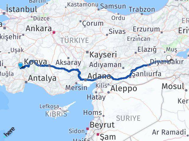 Burdur Baykan Arası Kaç Km - Yol Tarifi