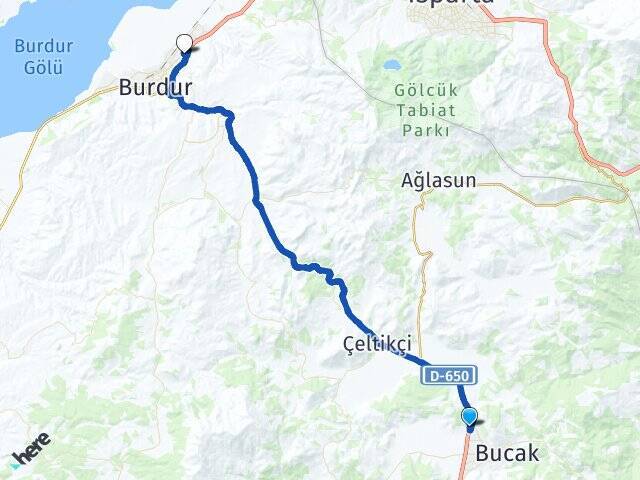 Onaç Burdur Otogarı Arası Kaç Km - Yol Tarifi