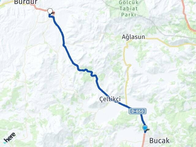 Onaç Mehmet Akif Ersoy Üniversitesi Arası Kaç Km - Yol Tarifi