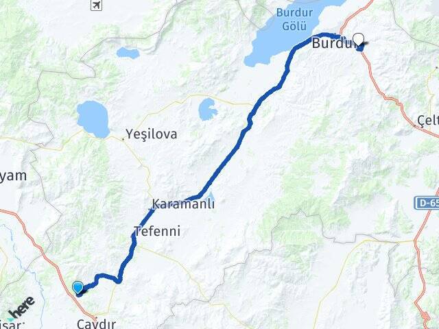 Büyükalan Mehmet Akif Ersoy Üniversitesi Arası Kaç Km - Yol Tarifi