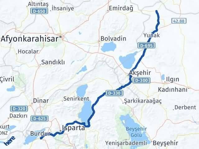 Burdur Çeltik Arası Kaç Km - Yol Tarifi