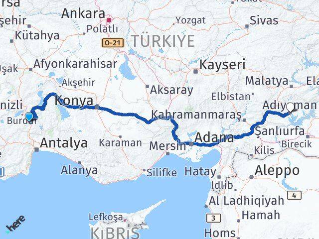 Çeltikçi Adıyaman Arası Kaç Km - Yol Tarifi