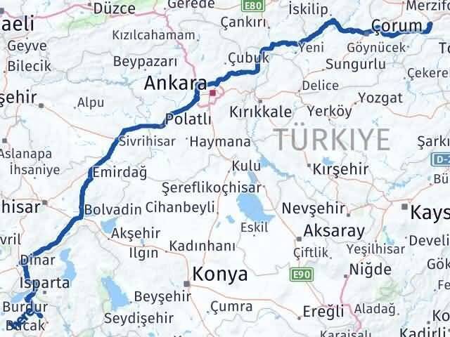 Çeltikçi Amasya Arası Kaç Km - Yol Tarifi