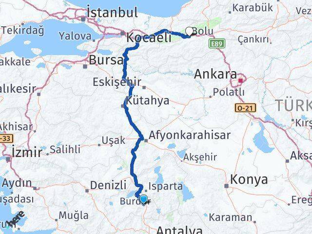 Çeltikçi Bolu Arası Kaç Km - Yol Tarifi