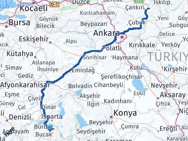 Çeltikçi Çankırı Arası Kaç Km - Yol Tarifi