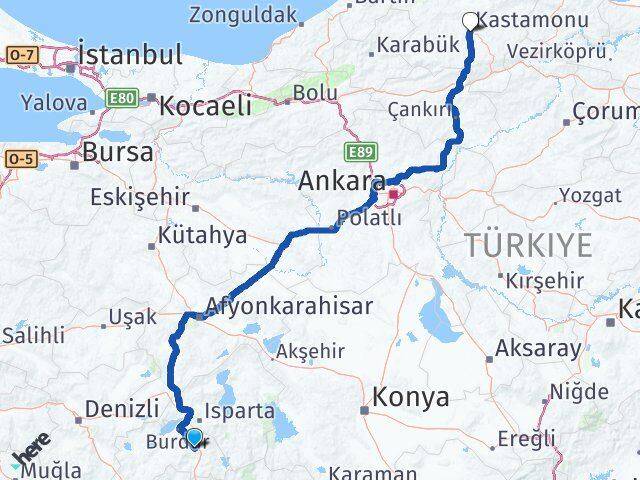 Çeltikçi Kastamonu Arası Kaç Km - Yol Tarifi