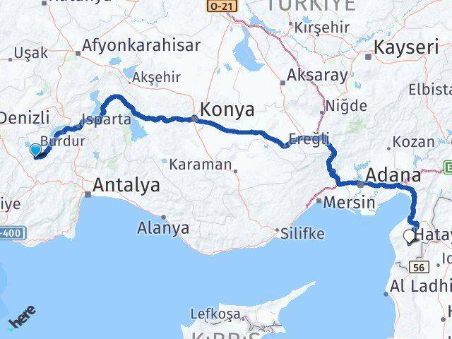 Karamanlı Hatay Arası Kaç Km - Yol Tarifi