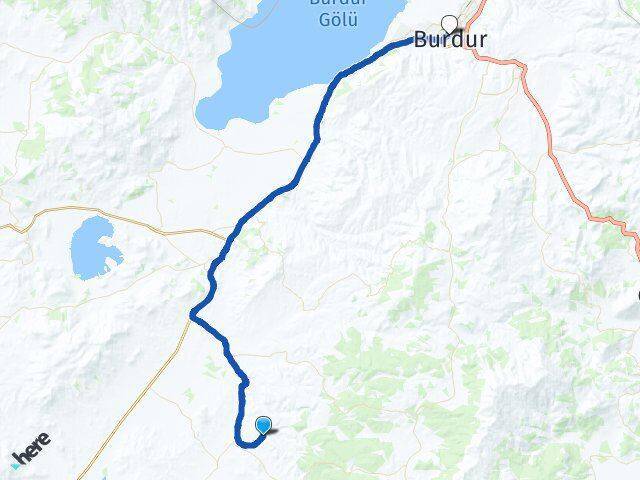 Kayı Burdur Arası Kaç Km - Yol Tarifi