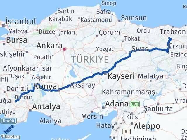 Tefenni Gümüşhane Arası Kaç Km - Yol Tarifi